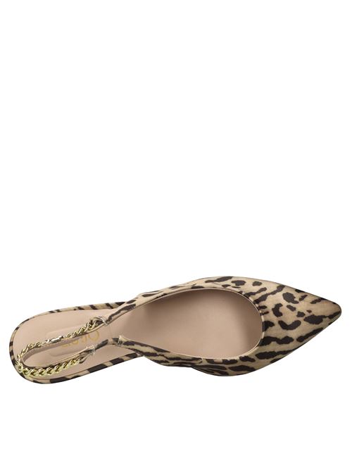 Décolleté slingback in tessuto LIU JO | SANDIE 08 PRINTED SATINMARRONE LEOPARDATO